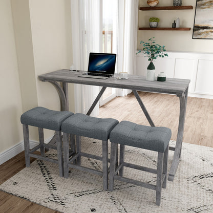 Viva Smart Living Collection: Power‑Ready Industrial Bar Table Set