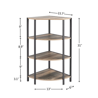 Viva Essentials: 4-Tier Corner Shelf for Smart and Stylish Living