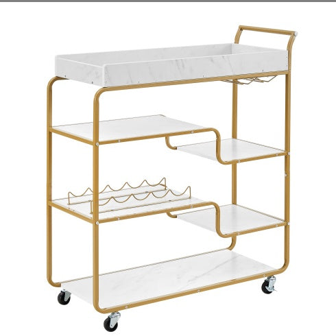The Viva 6-Tier Bar Cart – Where Sophisticated Entertaining Begins