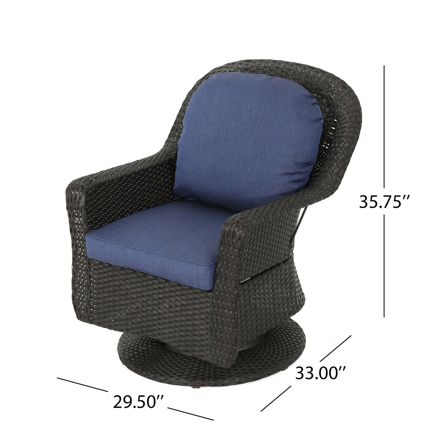 Viva Atelier Liam Swivel Club Chair (Set of 3)