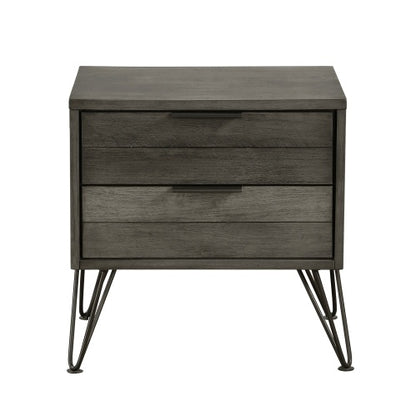 Viva Elite Contemporary Gray Nightstand – The Future of Industrial Sophistication