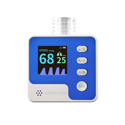 veterinary capnograph monitor in a modern home setting