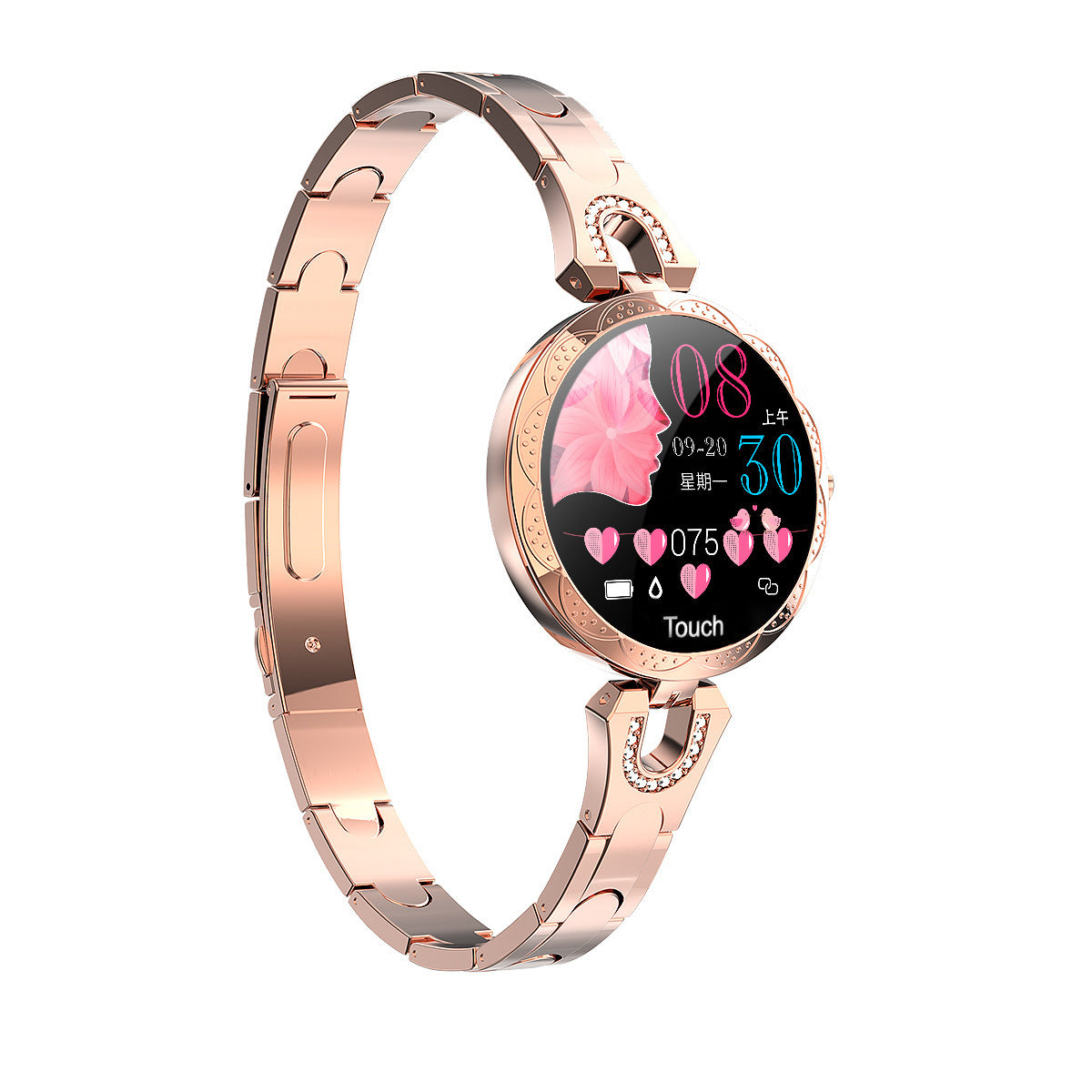 Smart Women's Sports Watch | Waterproof Heart Rate Monitor & Fitness Tracker for Women | Stylish Wearable Device