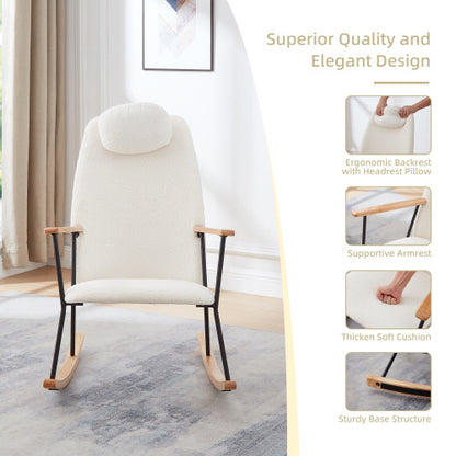 White Modern Rocking Chair | Viva
