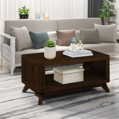 Viva Elite Rectangular Wooden Coffee Table – The Future of Natural Living Elegance