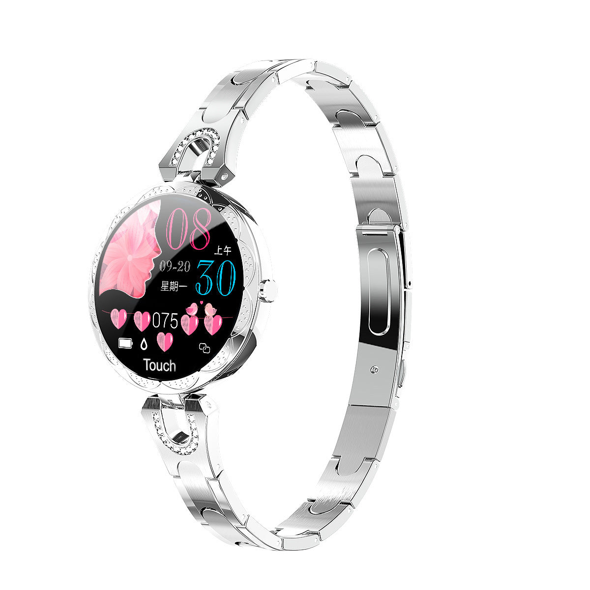 Smart Women's Sports Watch | Waterproof Heart Rate Monitor & Fitness Tracker for Women | Stylish Wearable Device
