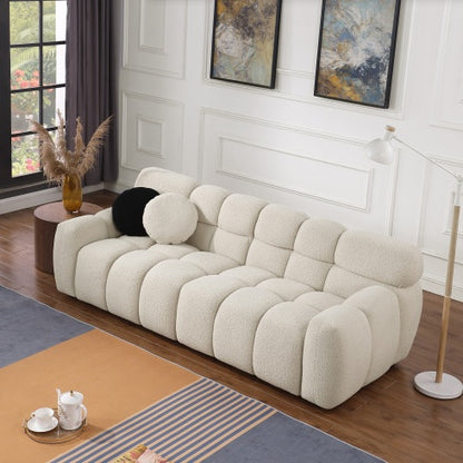Viva Smart Living Collection: Bouclé Marshmallow 3‑Seater Sofa