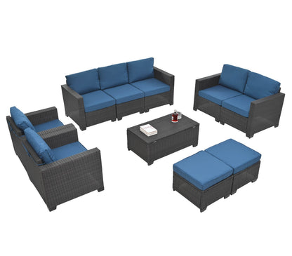 Viva Capri 10-Piece Patio Furniture Set – Alfresco Living, Elevated