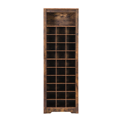 Rustic Brown Tall Shoe Cabinet Console | Viva