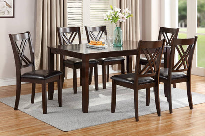 Viva Smart Living Collection: 7‑Piece Espresso Dining Set