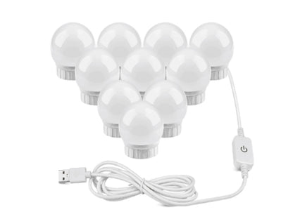 Viva Elite USB Touch Control LED Vanity Mirror Bulbs - Hollywood Glamour