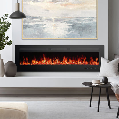 Luxury Electric Fireplace Heater with Remote Control – Modern & Efficient Heating Solution