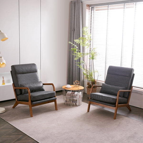 Viva Atelier Collection: The Beaumont Oak Armrest Indoor Lounge Chair