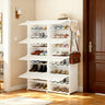 Shoe Rack Storage Cabinet, 8-layer Shoe Storage Cabinet With Door, Stackable And Detachable Shoe Storage Cabinet