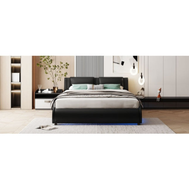 Viva Nocturne Collection: The Nocturne Lumina Full-Size LED Platform Bed