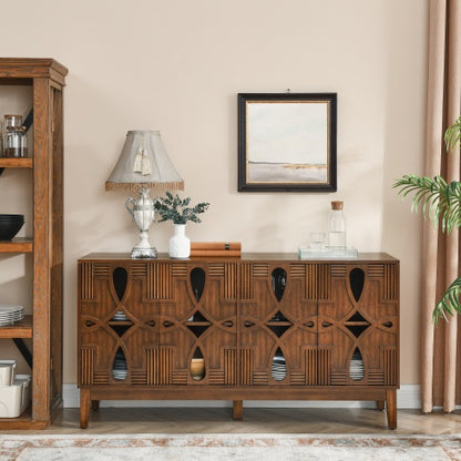 Viva Storage Series: 60.5” Mid-Century Modern Buffet Sideboard