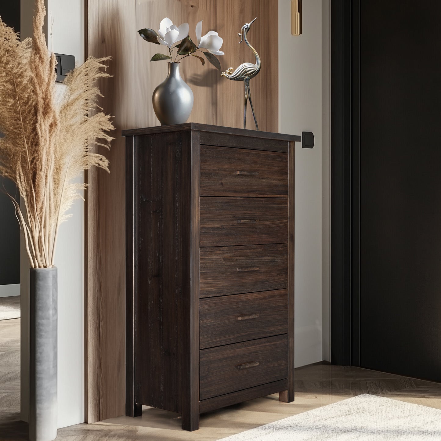 Viva Smart Living Collection: Vertical Five-Drawer Cabinet