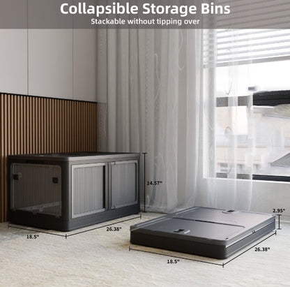 Transparent Stackable Storage Bins