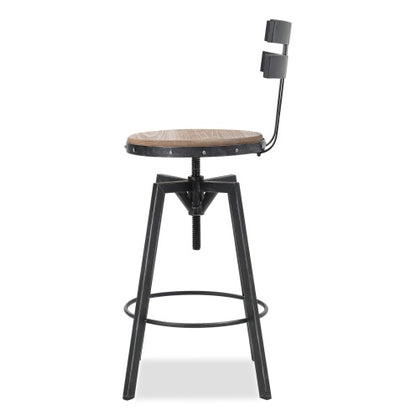 Black Metal Chair with Wood Seat | Viva Forge