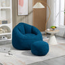 Viva Cocoon High-Pressure Foam Bean Bag Chair with Footrest