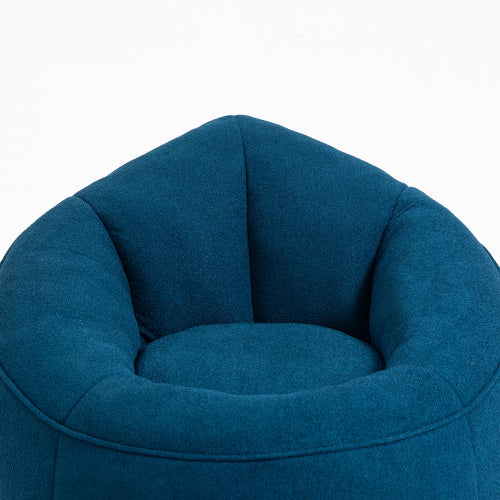 Viva Cocoon High-Pressure Foam Bean Bag Chair with Footrest