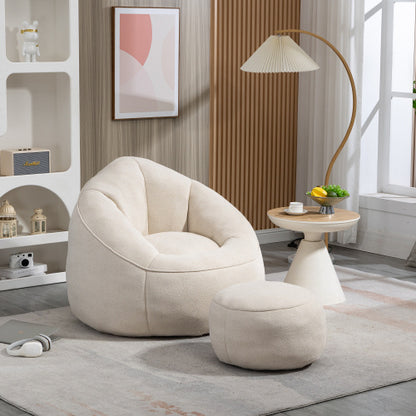 Viva Smart Living Collection: Foam-Filled Bean Bag Chair & Ottoman