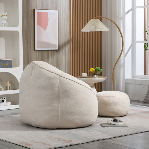 Viva Smart Living Collection: Foam-Filled Bean Bag Chair & Ottoman