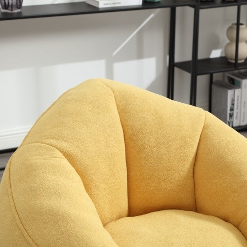 Viva Luxe Blanc High-Foam Bean Bag Sofa Chair & Ottoman
