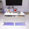 High-Gloss LED Coffee Table with Storage & Bluetooth Control – Elevate Your Living Space