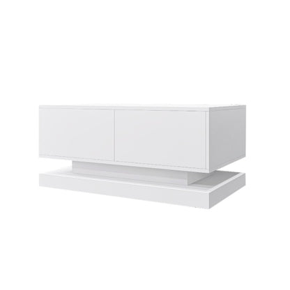 High-Gloss LED Coffee Table with Storage & Bluetooth Control – Elevate Your Living Space