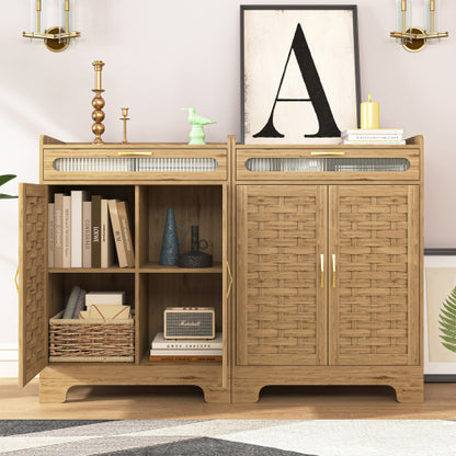 Aria Wood Farmhouse Coffee Bar Cabinet | Viva