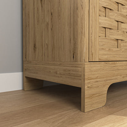 Aria Wood Farmhouse Coffee Bar Cabinet | Viva