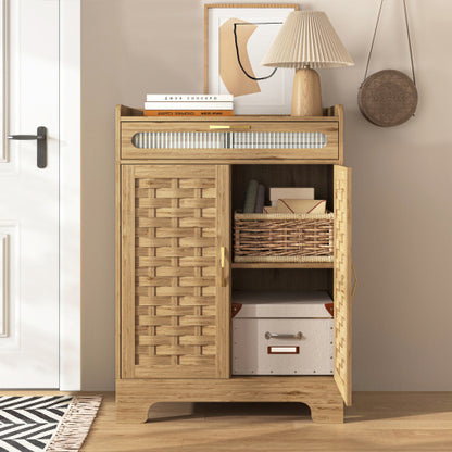 Aria Wood Farmhouse Coffee Bar Cabinet | Viva