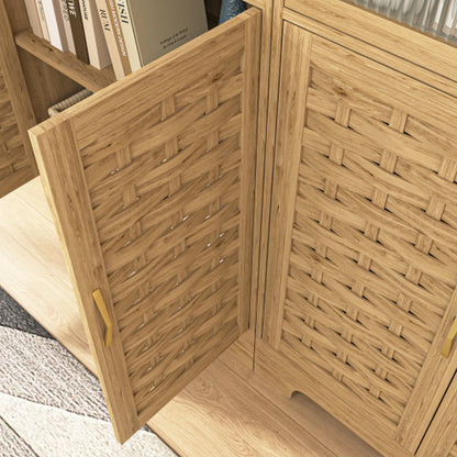 Aria Wood Farmhouse Coffee Bar Cabinet | Viva