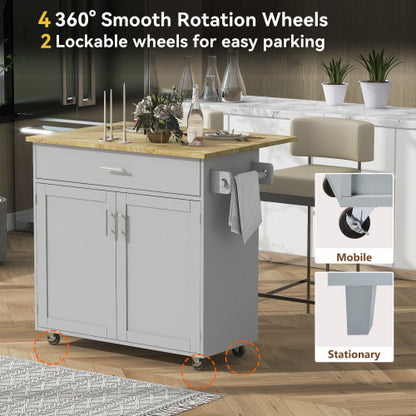 Luxurious Rolling Kitchen Island with Ample Storage | Viva Vanity