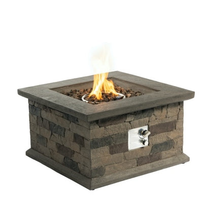 28" Outdoor Propane Fire Pit Table – Elegant & Smokeless Fire for Your Patio