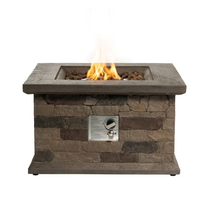 28" Outdoor Propane Fire Pit Table – Elegant & Smokeless Fire for Your Patio