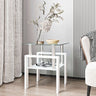 Modern Tempered Glass Tea Table - Elevate Your Living Room with Contemporary Elegance