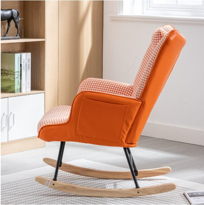 Orange High-Back Rocking Chair | Viva Luna