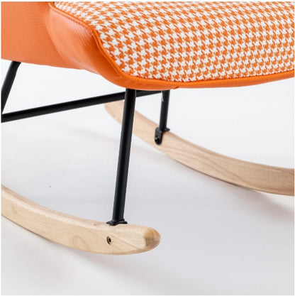 Orange High-Back Rocking Chair | Viva Luna