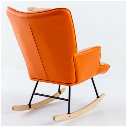 Orange High-Back Rocking Chair | Viva Luna
