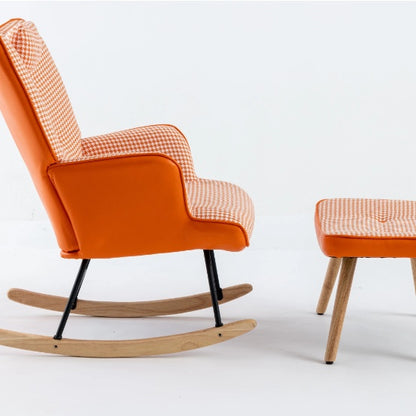Orange High-Back Rocking Chair | Viva Luna