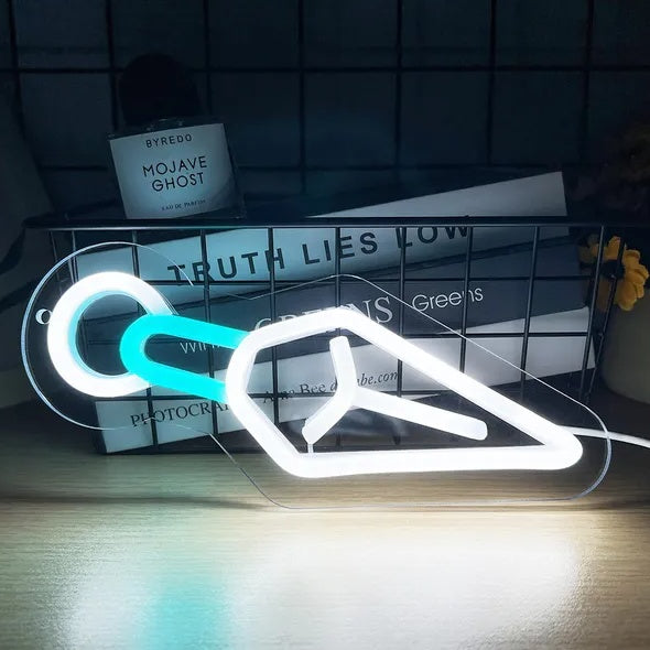 Stylish Neon LED Wall Lamp - Modern USB-Powered Ambient Light for Home & Events