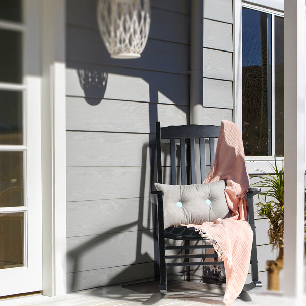 Viva Ondulé Collection: Viva Ondulé Black Poplar Rocking Chair with Armrests