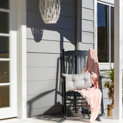 Viva Ondulé Collection: Viva Ondulé Black Poplar Rocking Chair with Armrests