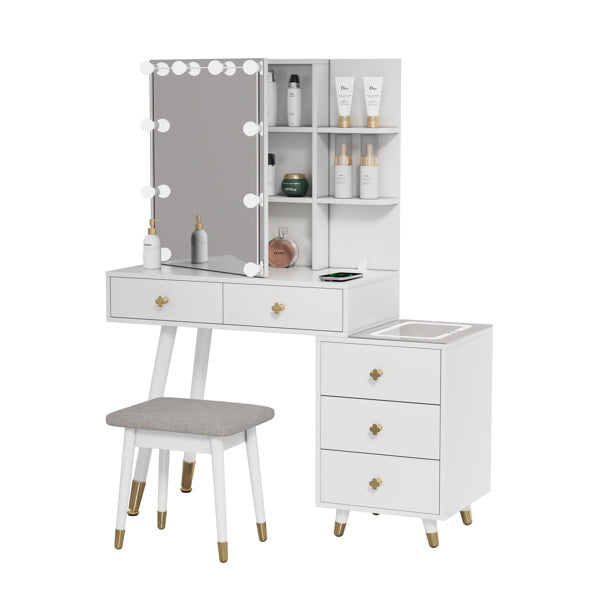 Viva Elite Amélie LED 7-Drawer Vanity Collection - The Future of Illuminated Beauty