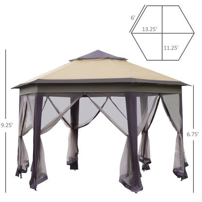 Viva Solis Hexagonal Gazebo – Where Outdoor Moments Meet Architectural Grace