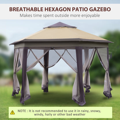 Viva Solis Hexagonal Gazebo – Where Outdoor Moments Meet Architectural Grace