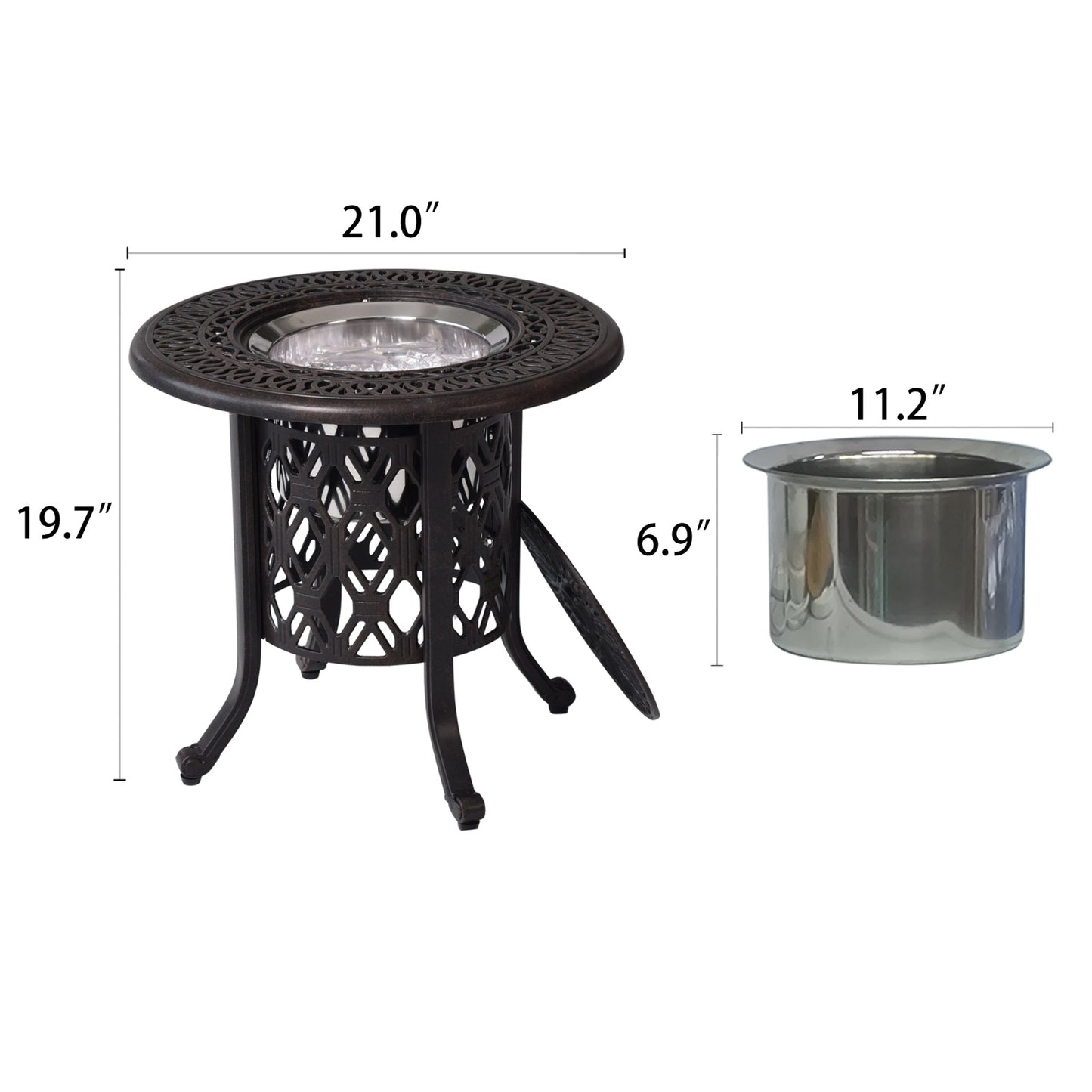 Viva Éclat Collection: The Éclat Frost Patina Ice Bucket Ensemble
