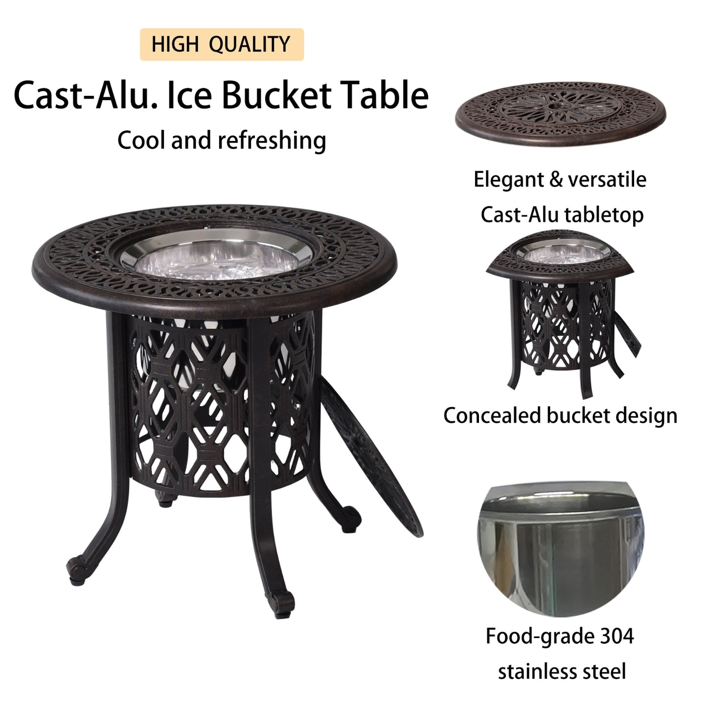 Viva Éclat Collection: The Éclat Frost Patina Ice Bucket Ensemble